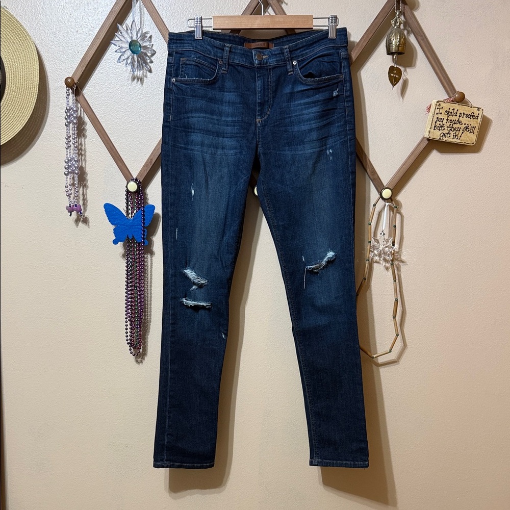 Joe's Jeans Midnight Blue Ripped Skinny Jeans